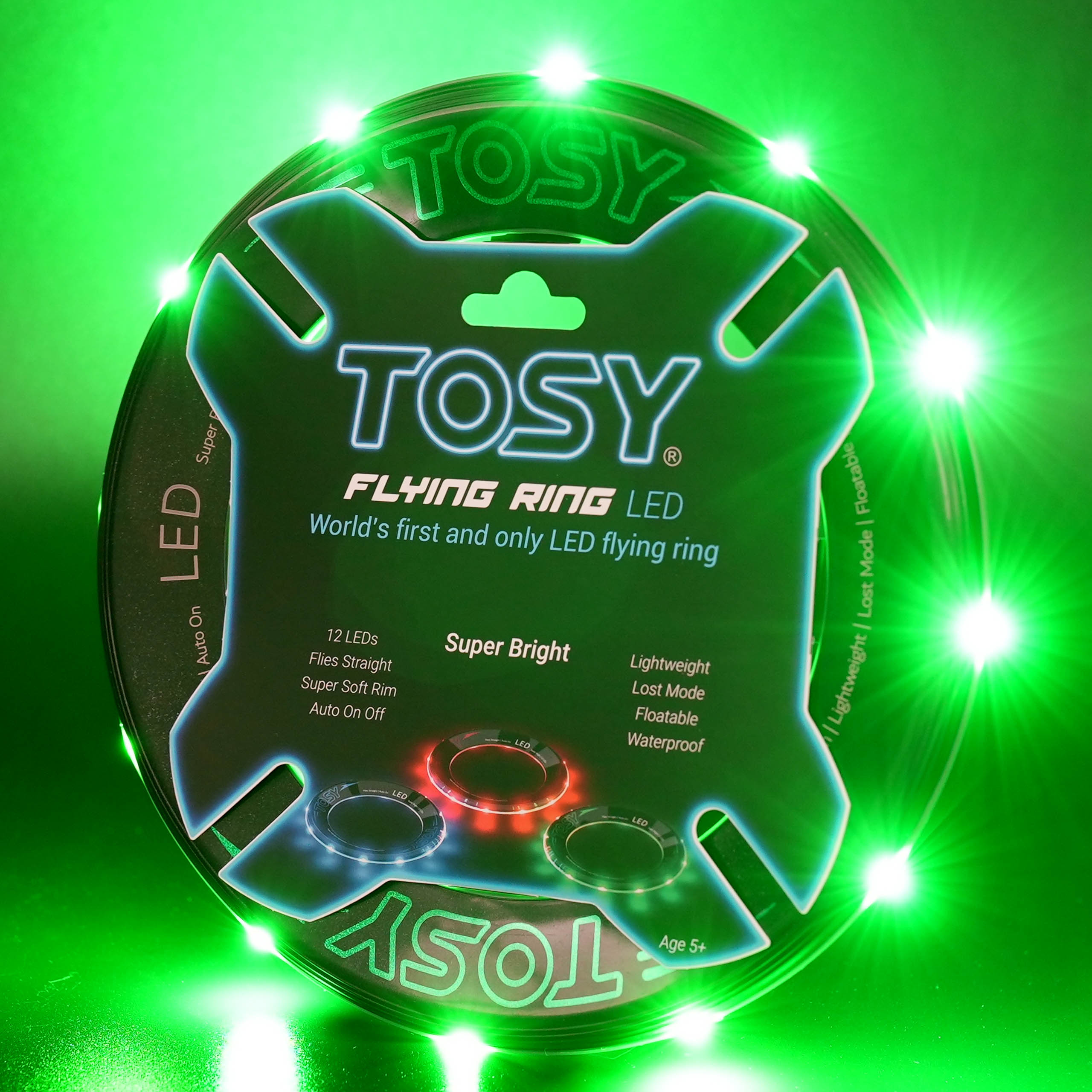 Flying Ring - 12 LEDs Green